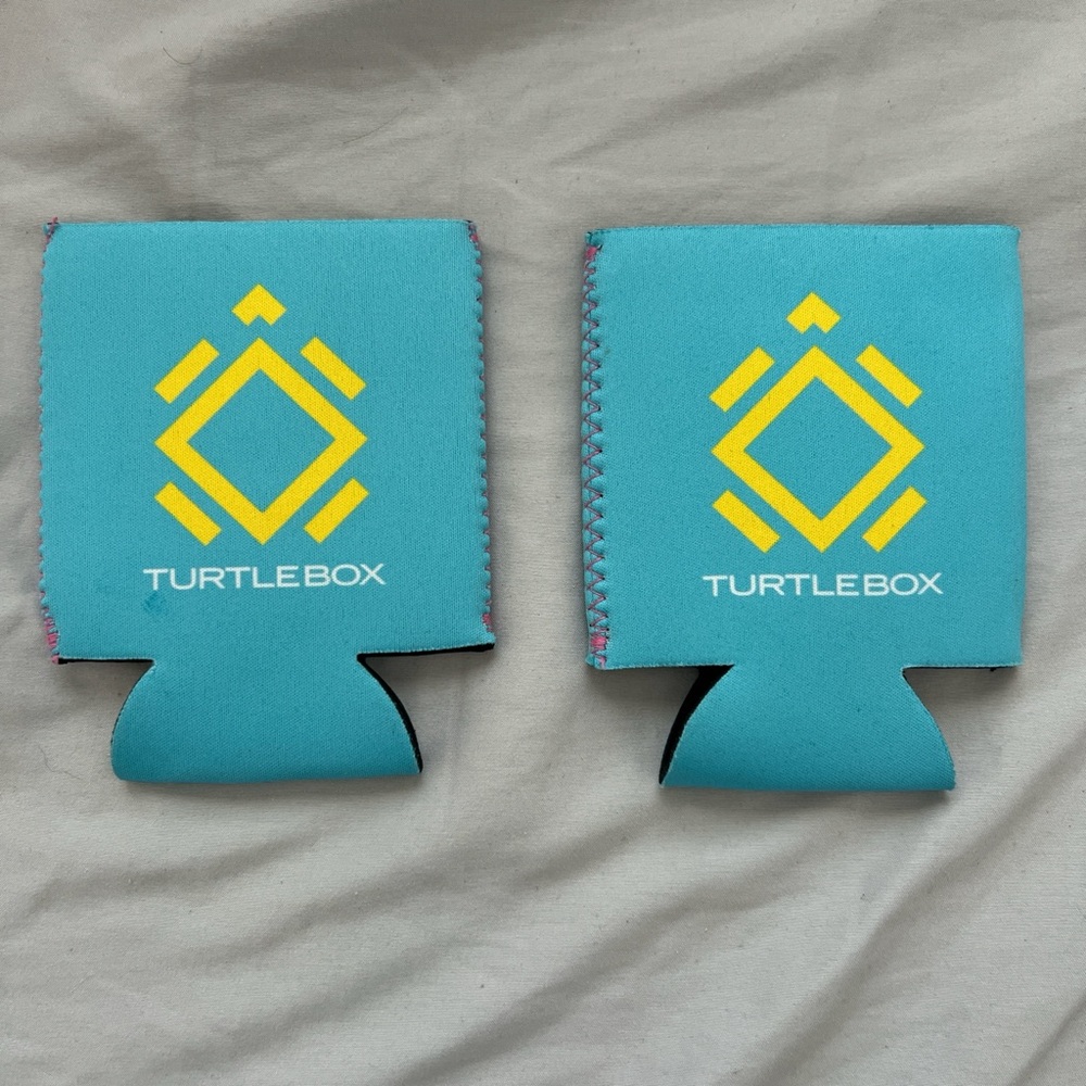 Teal Can Cooler Set